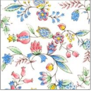 5 Colour Florals Tissue Transfer