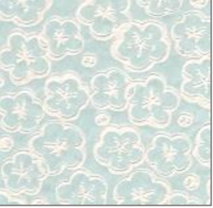 Raised Pansies Aqua Tissue Transfer