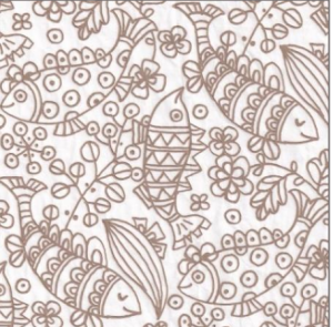 Funky Fish Mauve Tissue Transfer