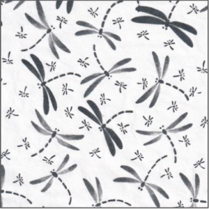 Dragonflies Black Tissue Transfer