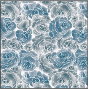 Misty Blues Tissue Transfer