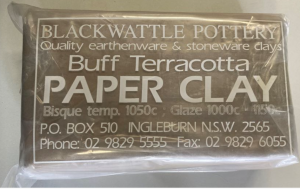 Blackwattle Fine Buff Terracotta Earthenware Paperclay 10kg