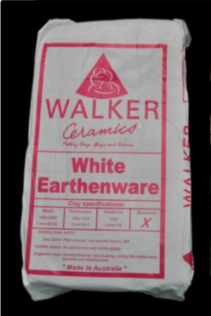 Walkers White Earthenware (WE) Clay 10kg