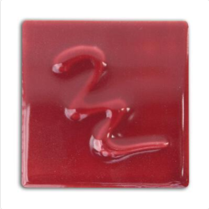 Burgundy Earthenware Brush-on Glaze