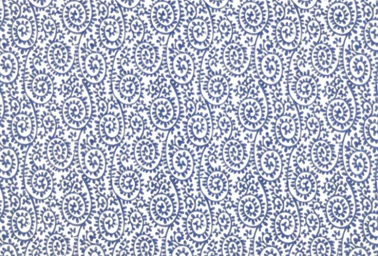 Blue Paisley T/Transfer