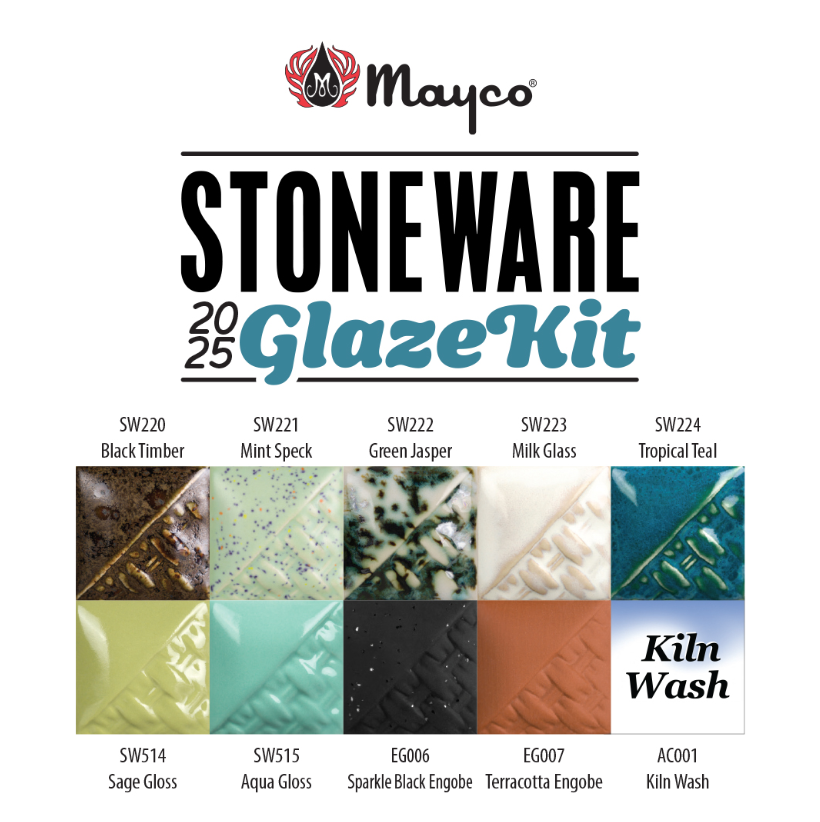 Mayco Stoneware Glaze 2025 Sample Kit-118ml